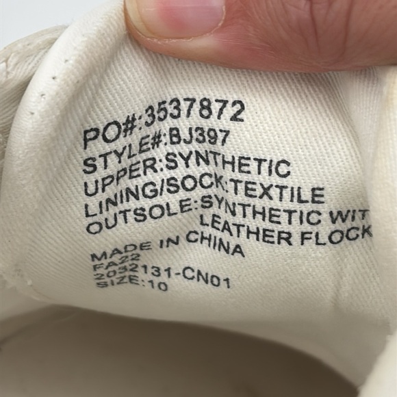 J Crew Factory Striped road trip sneakers in white size 10 - Picture 7 of 8